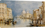 The Grand Canal, Venice, With Gondolas And Figures In The Foreground giclee art print