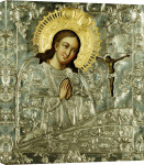 A Silver Icon Of The Akhtyrskoi Virgin, 1776 giclee art print