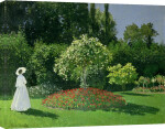 Woman in a Garden, 1867 giclee art print