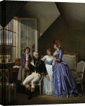 Josephine visiting her husband Alexandre de Bauharnais giclee art print
