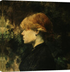 Young woman with red hair giclee art print