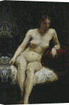 Study of a female nude giclee art print