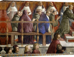 Confirmation of Saint Francis by Pope Honorius III giclee art print