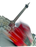 Trafalgar Square London Bus giclee art print