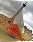 Trafalgar Square London Bus giclee art print