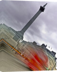 Trafalgar Square London Bus giclee art print