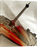 Trafalgar Square London Bus giclee art print