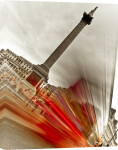 Trafalgar Square London Bus giclee art print