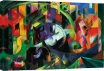 Abstract with Cattle giclee art print