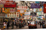 Fa Yuen street, Mong Kok District, Kowloon, Hong Kong, China giclee art print