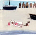 Sunbathing giclee art print