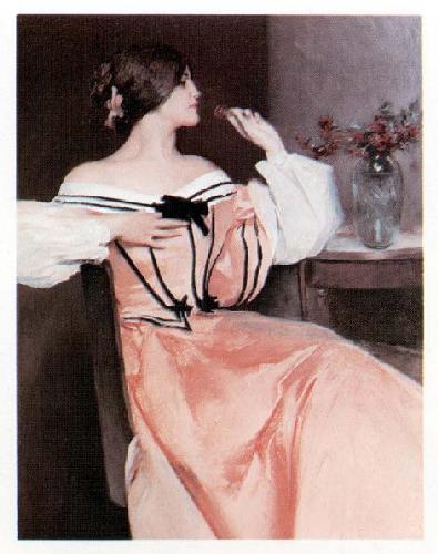 Lady In A Pink Dress