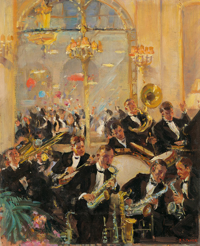 Jazz Band Savoy Hotel London by Harold Septimus Power