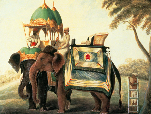 Indian Elephants I by Indian School