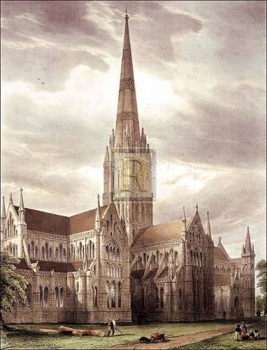 Salisbury Cathedral by Gustave Simoneau