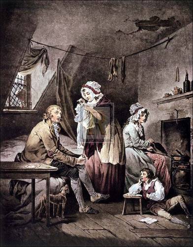 Effects of extravangance & idleness by George Morland