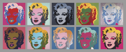 Ten Marilyns 1967 by Andy Warhol
