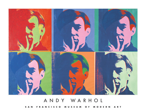 A Set of Six SelfPortraits 1967 by Andy Warhol