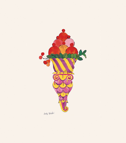 Ice Cream Dessert c 1959 fancy red by Andy Warhol
