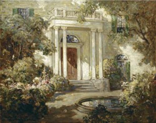 Front Porch in Dappled Sunlight by Abbott Fuller Graves