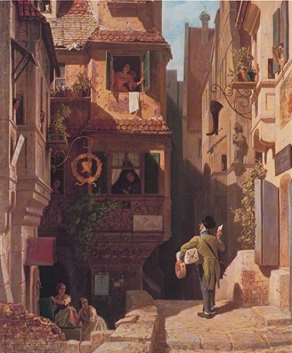 Im Rosenthal by Carl Spitzweg