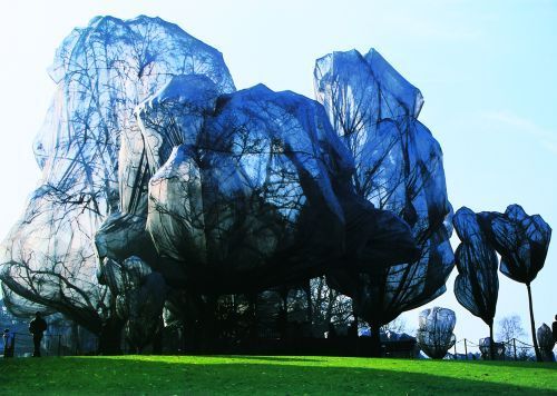 Wrapped Trees Nr 14 Riehen by Christo