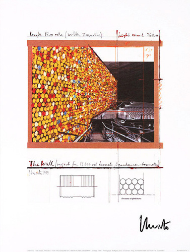 The Wall Nr I signed by Christo