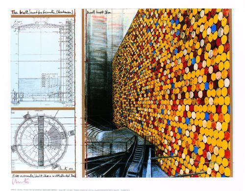 The Wall Nr II signed by Christo