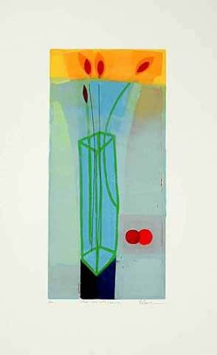Glass Vase with Cherries2000 by Russell Baker