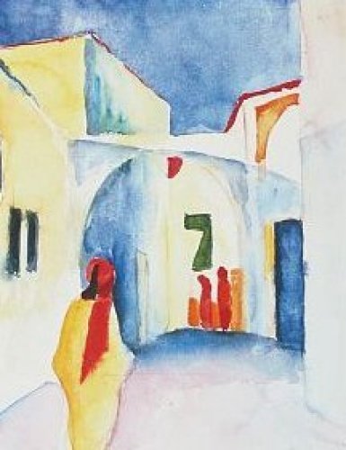 Blick in eine Gasse by August Macke