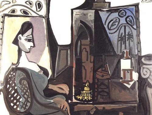 Jacqueline dans LAtelier 1956 by Pablo Picasso