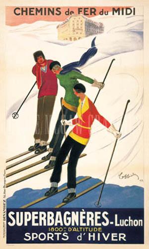 Superbagneres Luchon Sports d39Hiver by Leonetto Cappiello