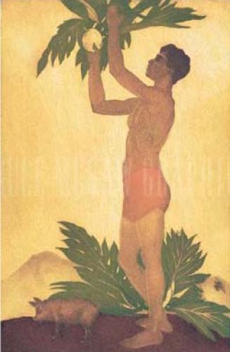 Breadfruit Boy, Hawaii by Paul Gauguin image