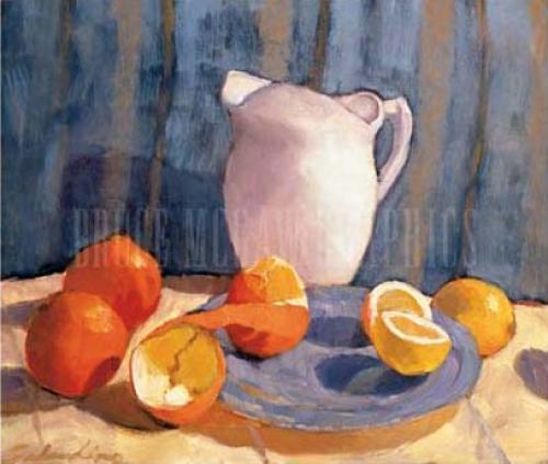 Pitcher with Tangelos and Lemons by Tony Saladino