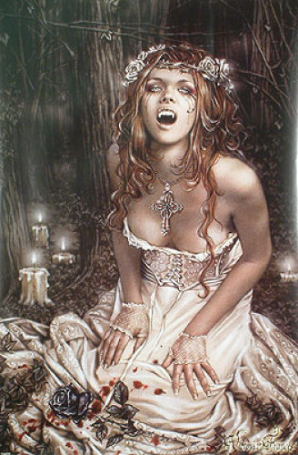 Victoria France Vampire Girl by Celebrity Image