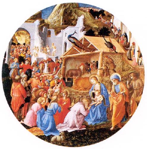 Adoration Of The Magi by Angelico and Lippi
