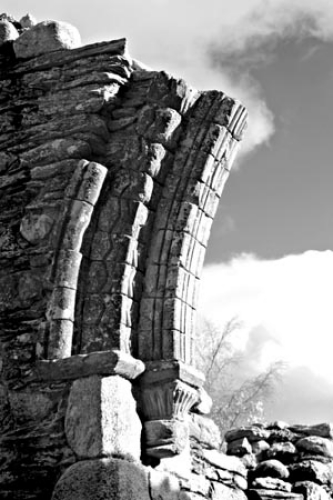 Ruins at Glendalough Wickdow Mountain by Paul Warner