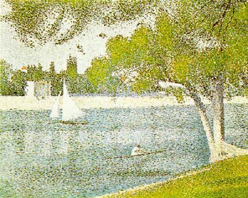 Seine At La Grande Jatte by Georges Seurat