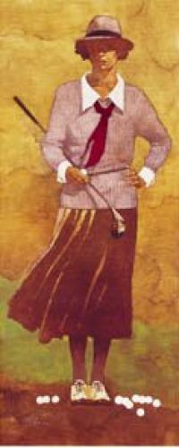 Vintage Woman Golfer by Forbes