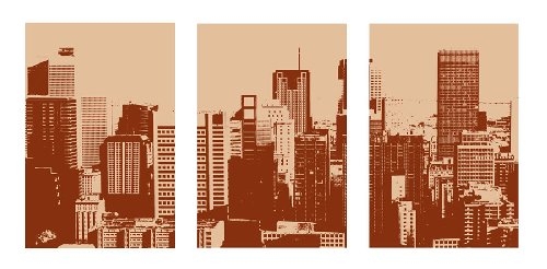 Cityscape Triptych by Erin Rafferty