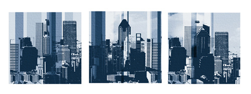 Urbanscape Triptych by Erin Rafferty