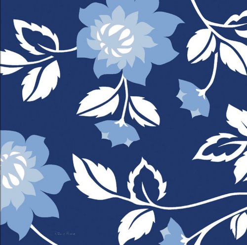 Bed Of Blue Roses I by Diane Moore