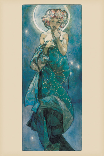 Mucha Moon by Alphonse Mucha