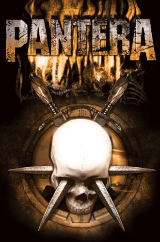 Pantera Stabbed Skull by Maxi Posters