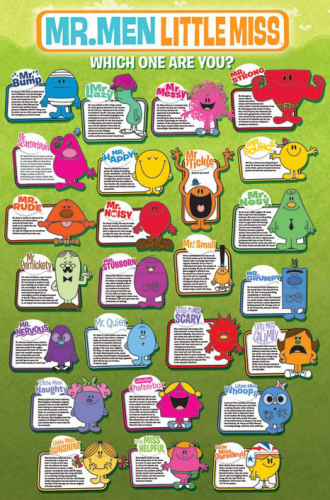 Mr Men and Little Miss Characters by Maxi Posters