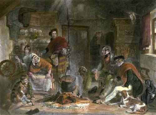 Highland Hospitality Restrike Etching by John Frederick Lewis