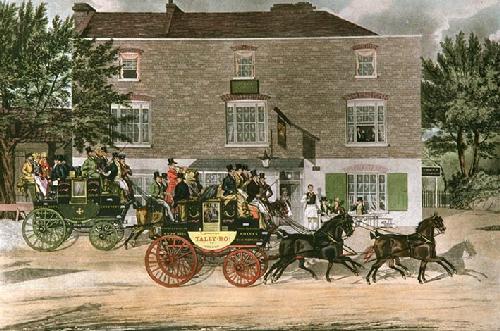 Birmingham Tally Ho Restrike Etching by G Pollard