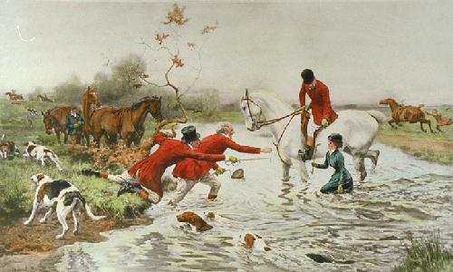 Three Offers Restrike Etching by Alfred William Strutt