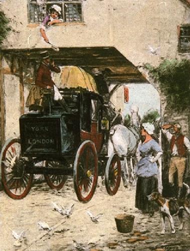 The London Mail Restrike Etching by Wright