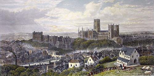 City of Durham Restrike Etching by GH Andrews